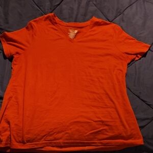 Women's V-Neck Red T-Shirt
